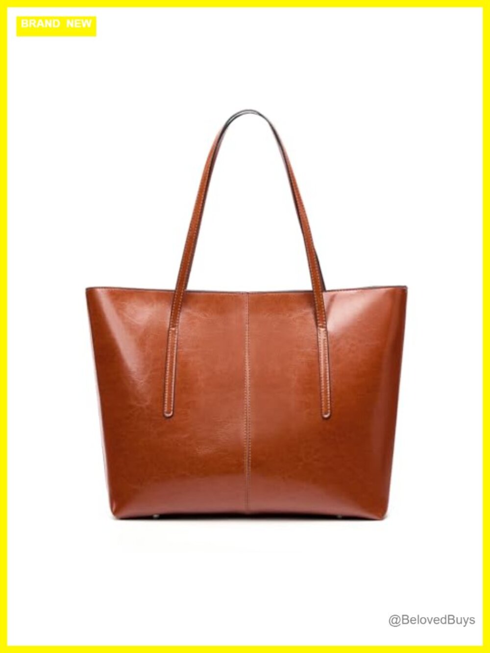 Genuine Leather Tote Bag Large Purse Shoulder Bag